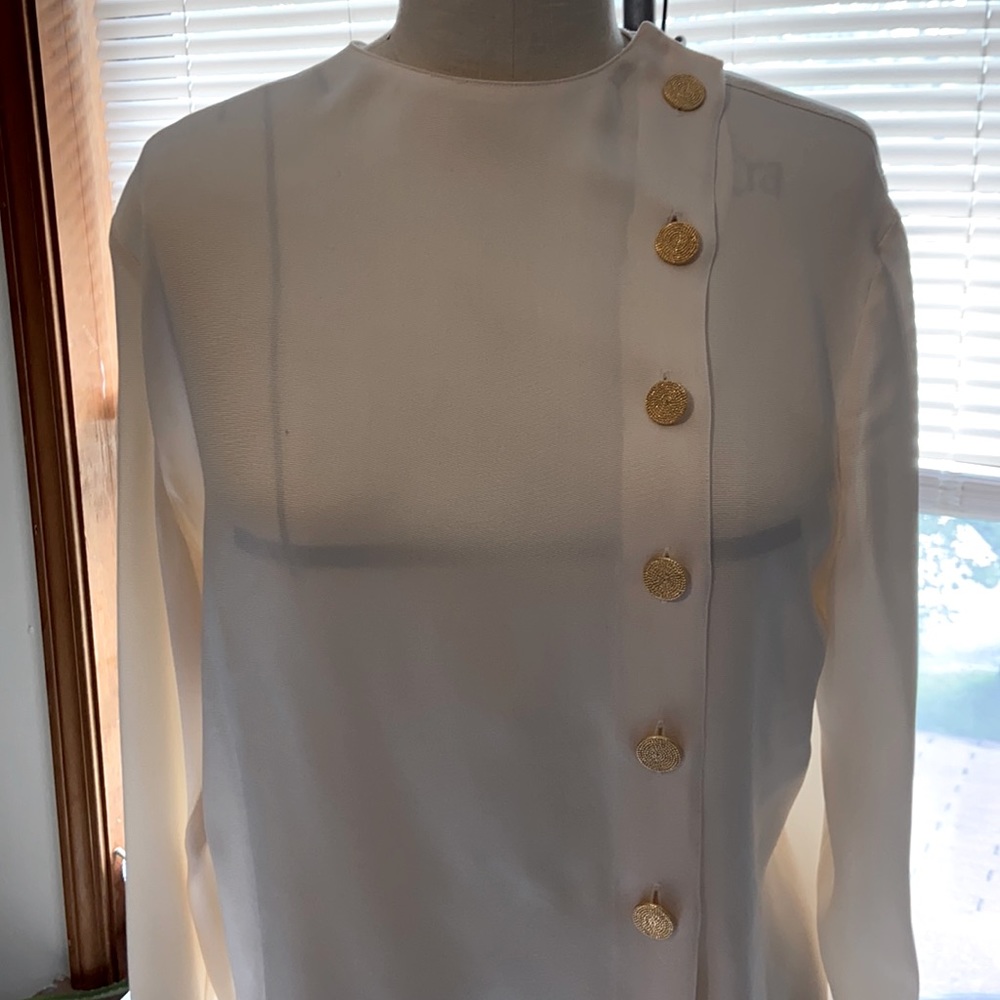 Carlisle Cream Silk Blouse